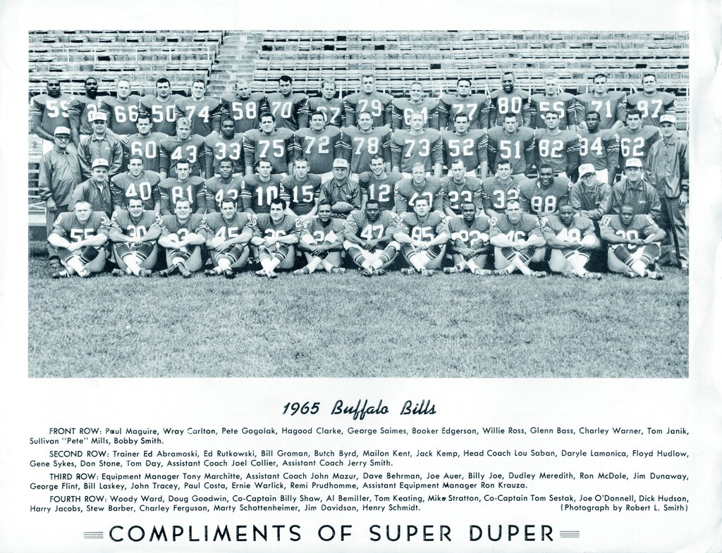 AFL 1964 Buffalo Bills vs San Diego Chargers Game Cover ART REPRINT 8 X 10  Photo